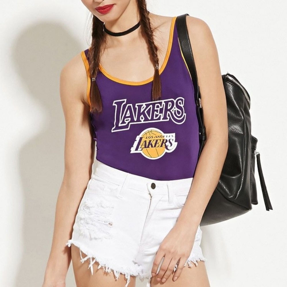 NBA LOS ANGELES LAKERS LOGO BODYSUIT Medium